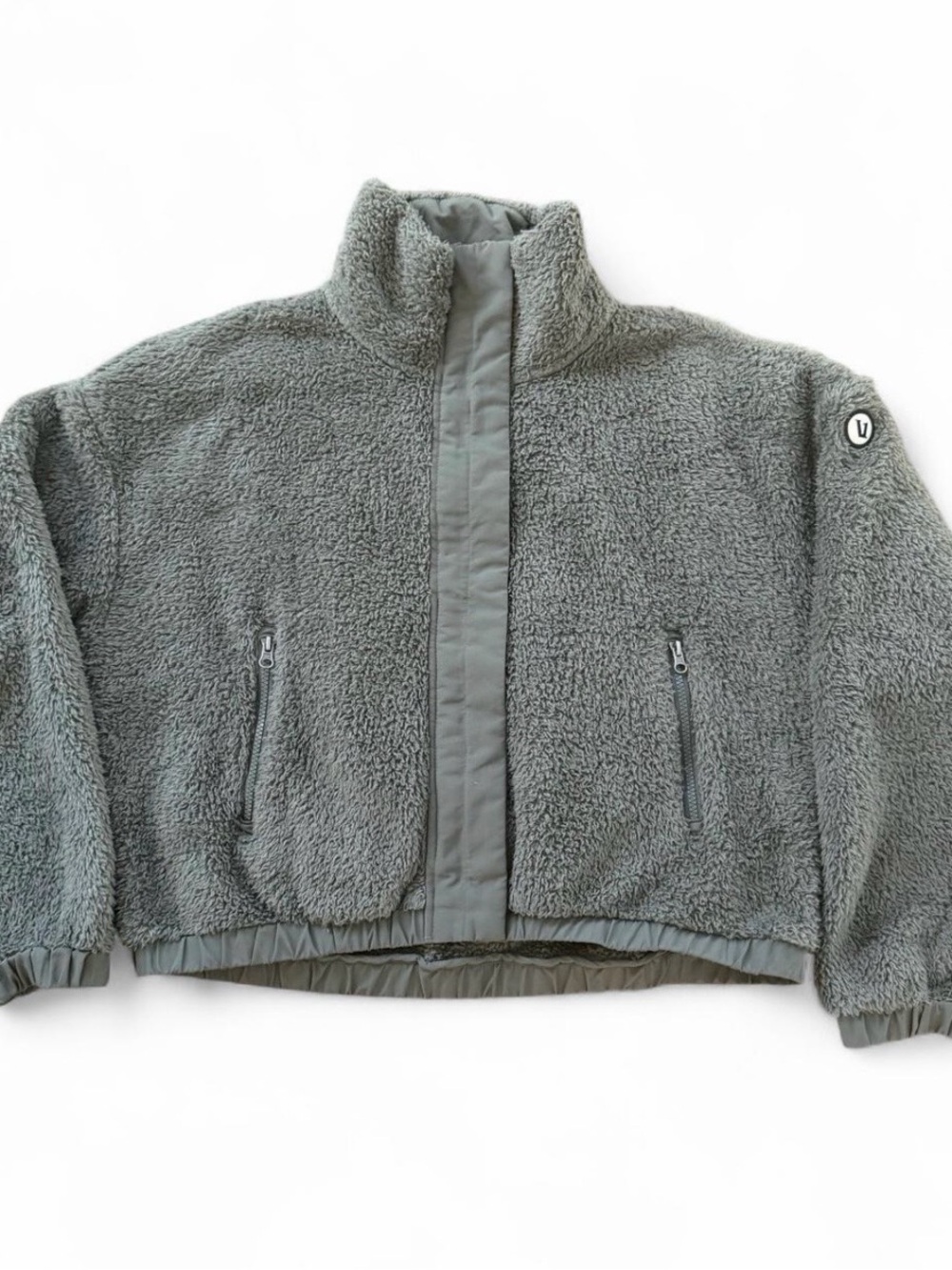 Vuori womens dusty pine cozy sherpa jacket